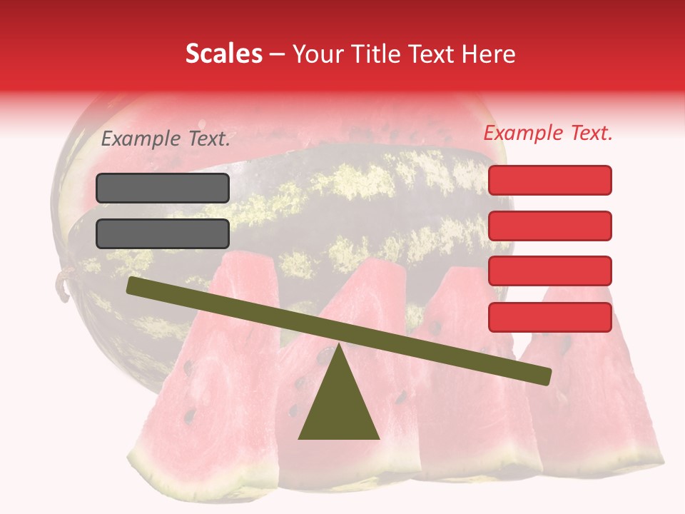 Watermelon Texture Fresh PowerPoint Template