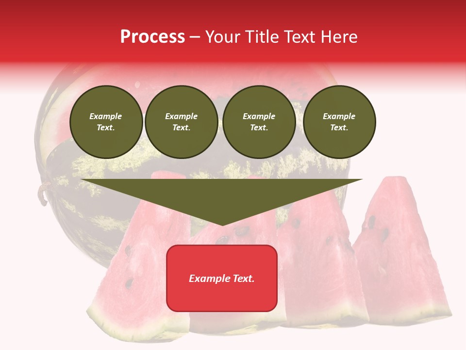 Watermelon Texture Fresh PowerPoint Template