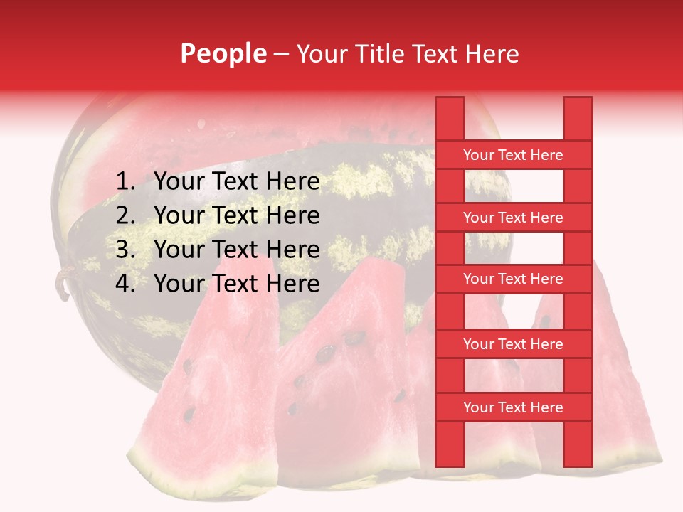 Watermelon Texture Fresh PowerPoint Template