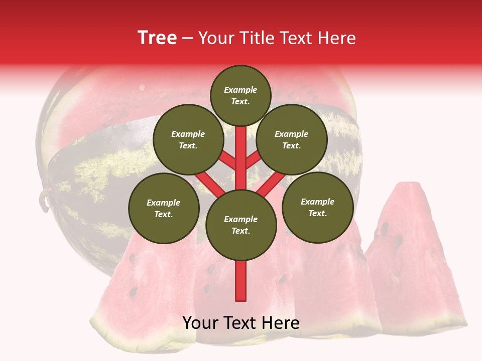 Watermelon Texture Fresh PowerPoint Template