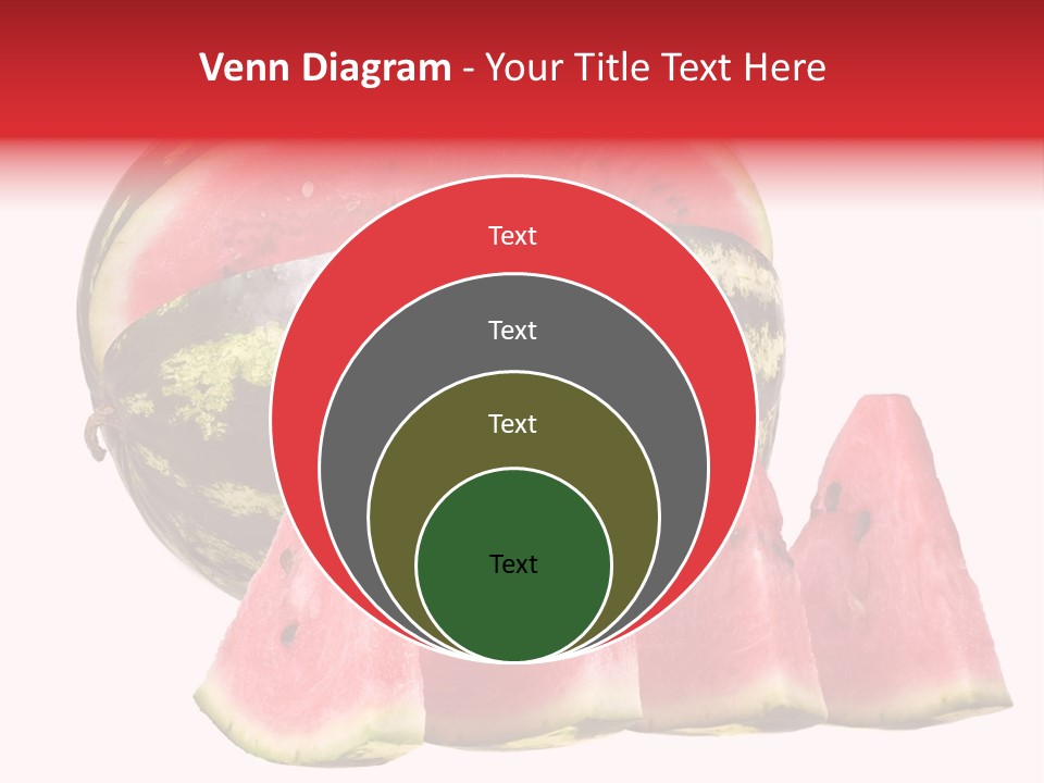 Watermelon Texture Fresh PowerPoint Template
