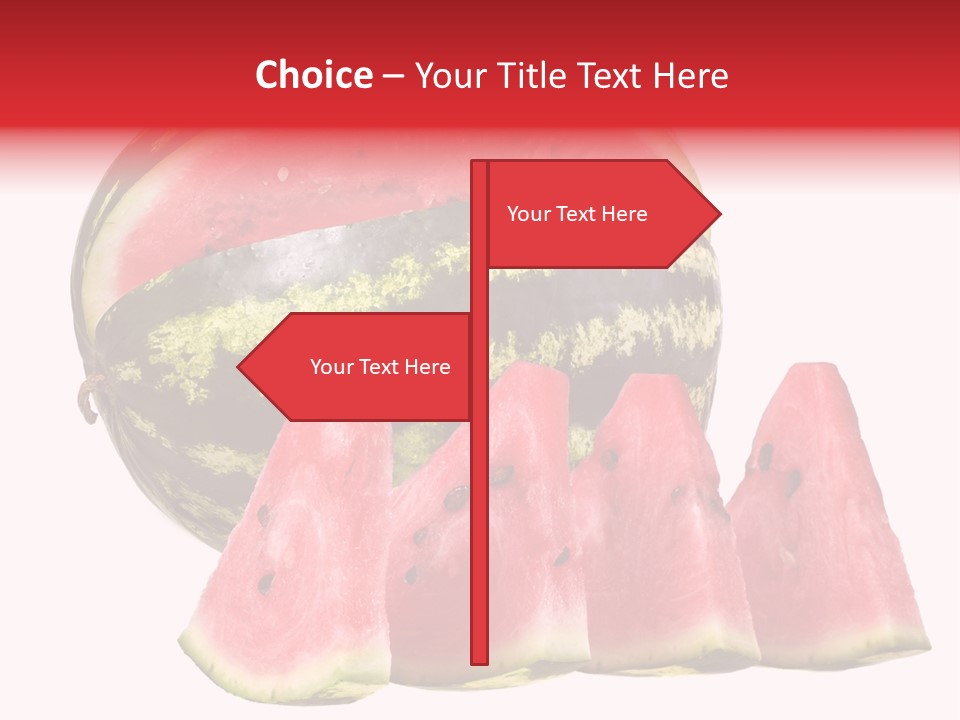 Watermelon Texture Fresh PowerPoint Template