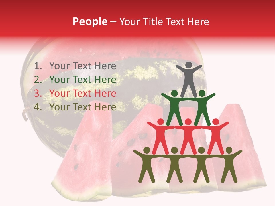 Watermelon Texture Fresh PowerPoint Template