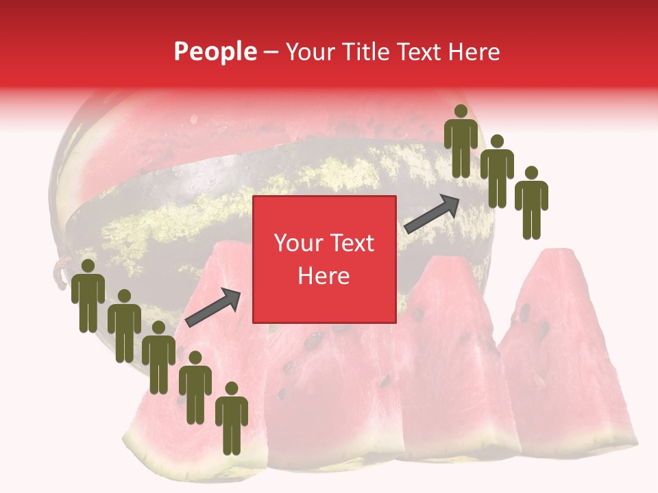 Watermelon Texture Fresh PowerPoint Template