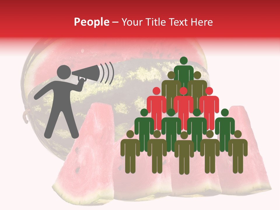 Watermelon Texture Fresh PowerPoint Template