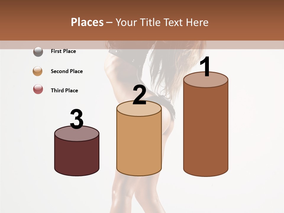 Active Posing Cheerful PowerPoint Template