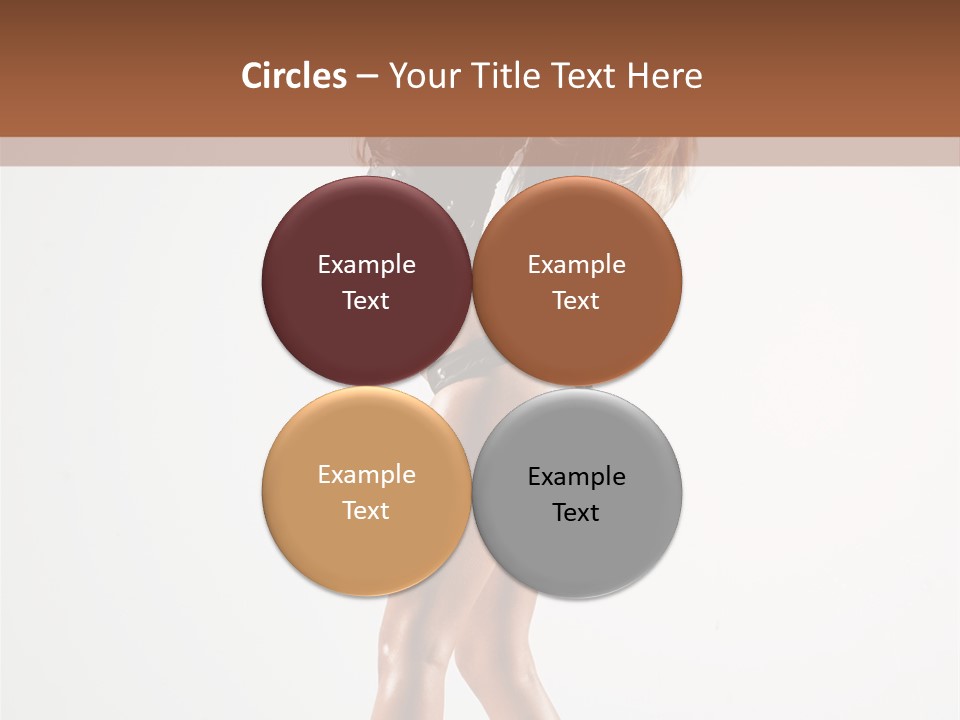 Active Posing Cheerful PowerPoint Template