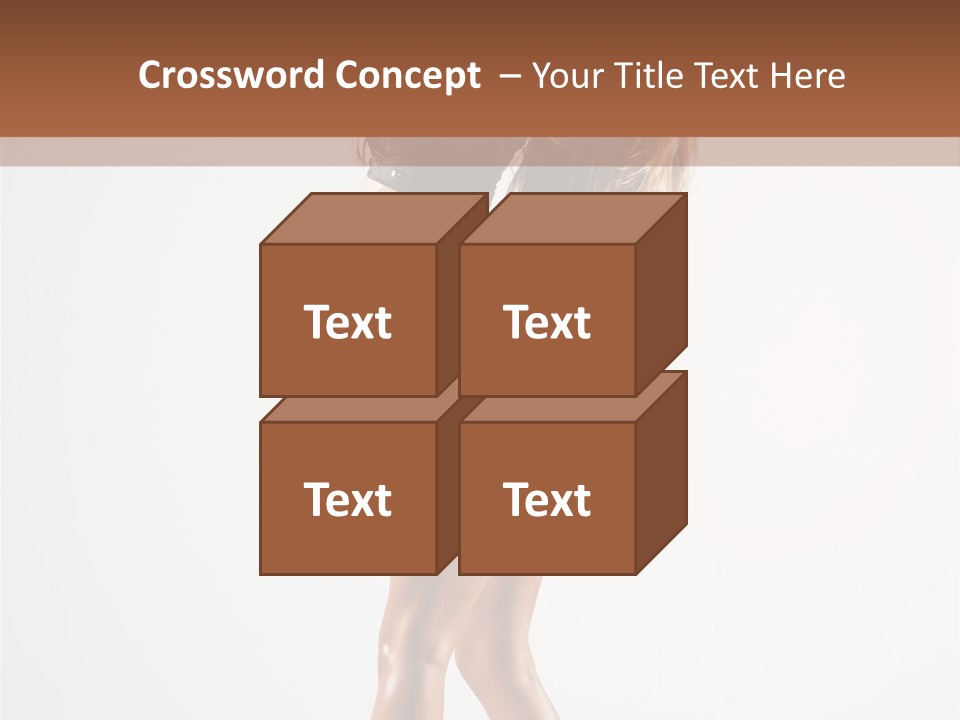Active Posing Cheerful PowerPoint Template