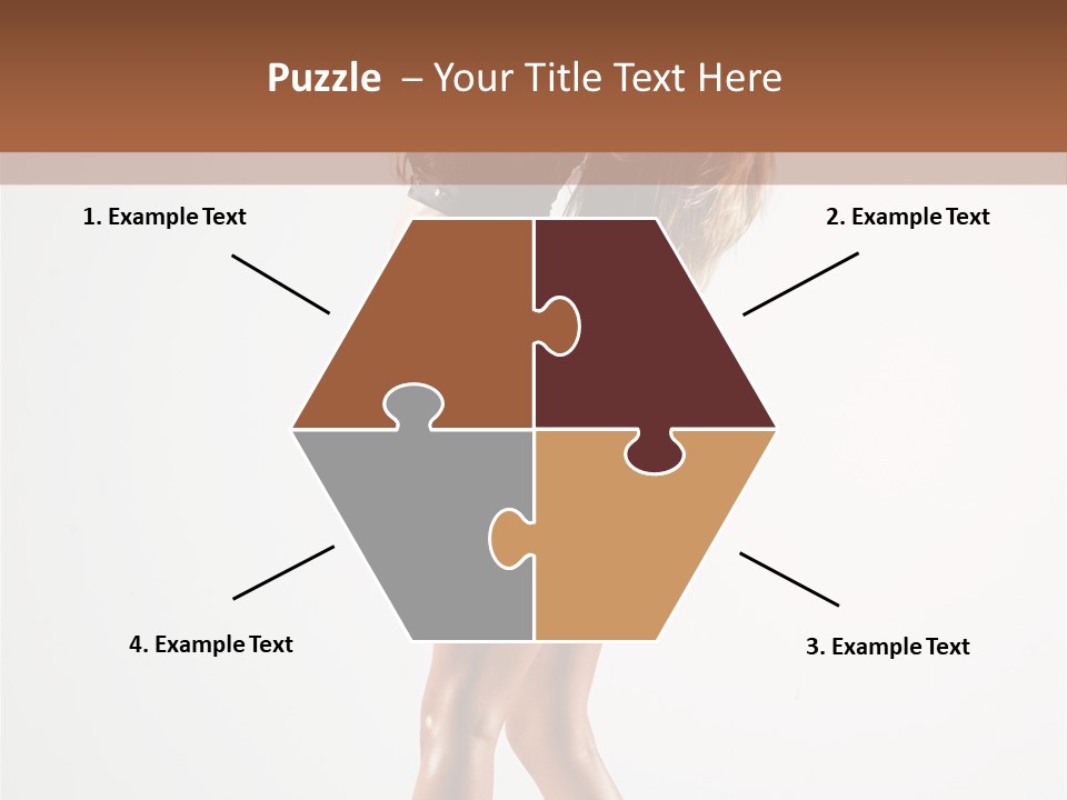 Active Posing Cheerful PowerPoint Template