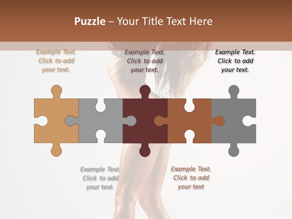 Active Posing Cheerful PowerPoint Template