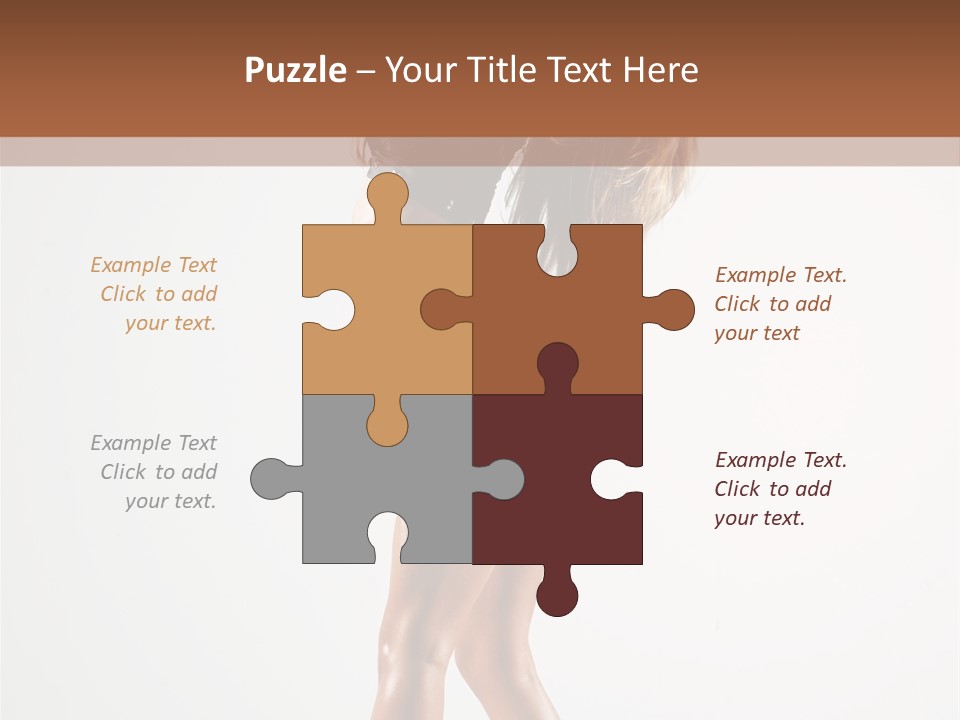 Active Posing Cheerful PowerPoint Template