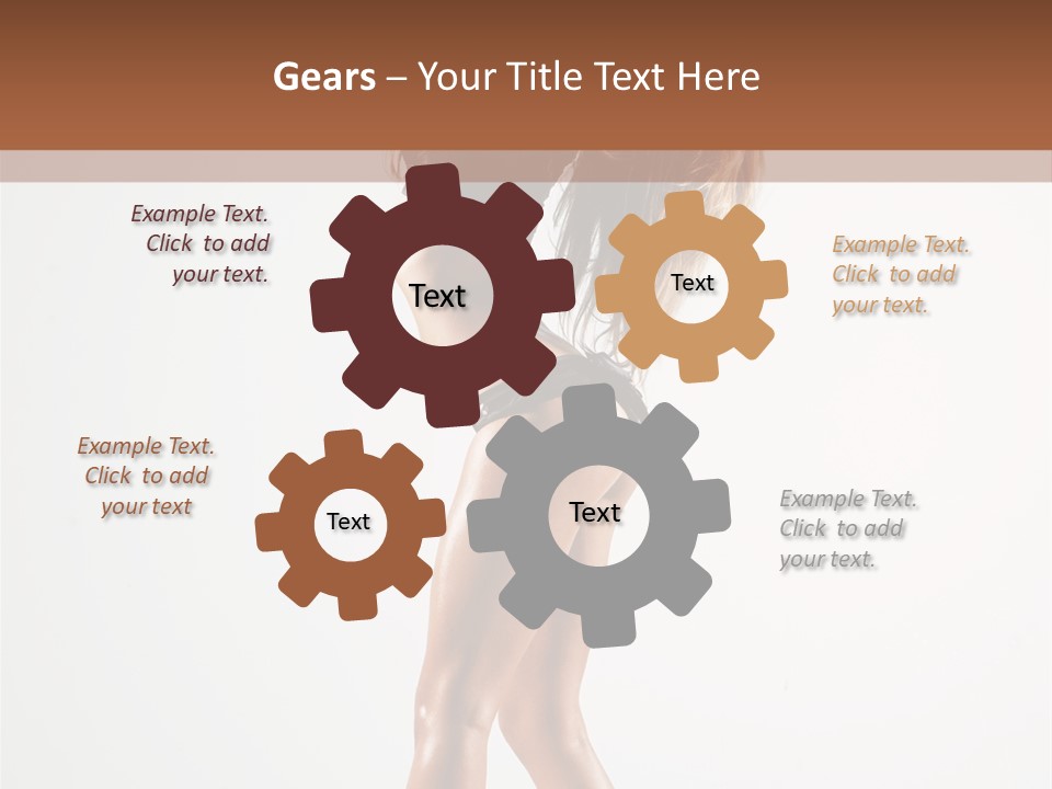 Active Posing Cheerful PowerPoint Template