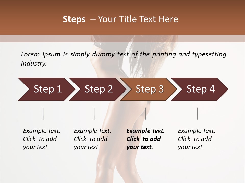 Active Posing Cheerful PowerPoint Template