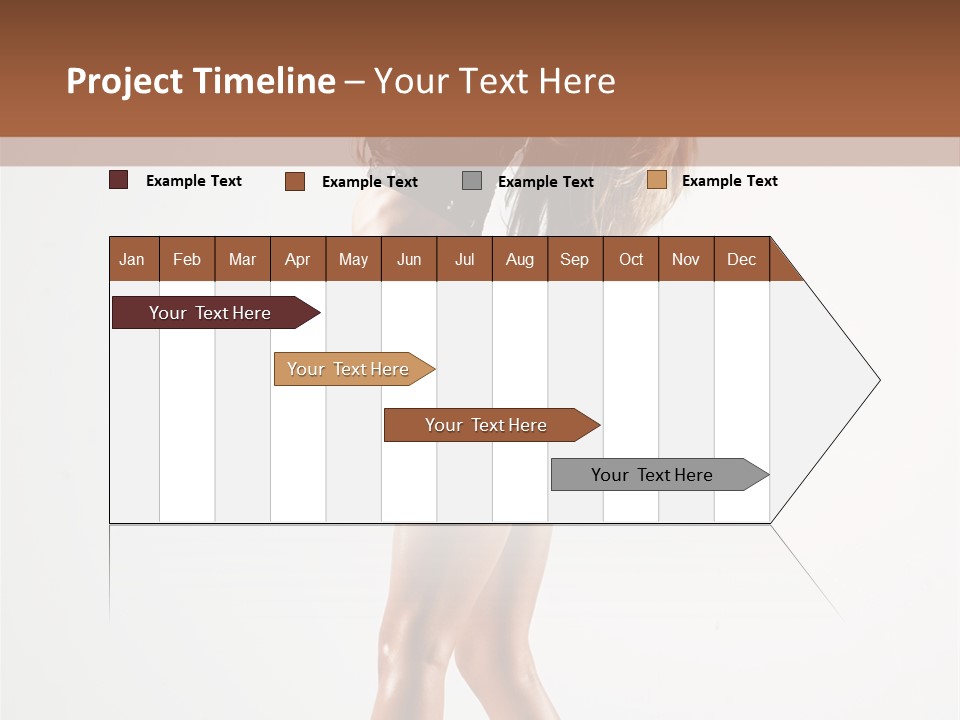 Active Posing Cheerful PowerPoint Template