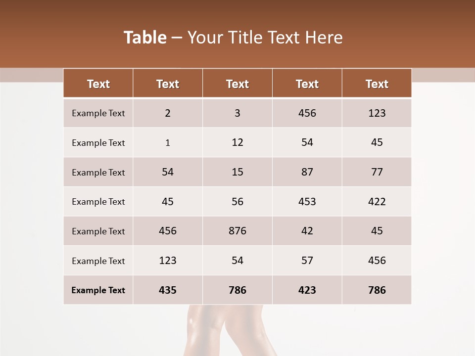 Active Posing Cheerful PowerPoint Template