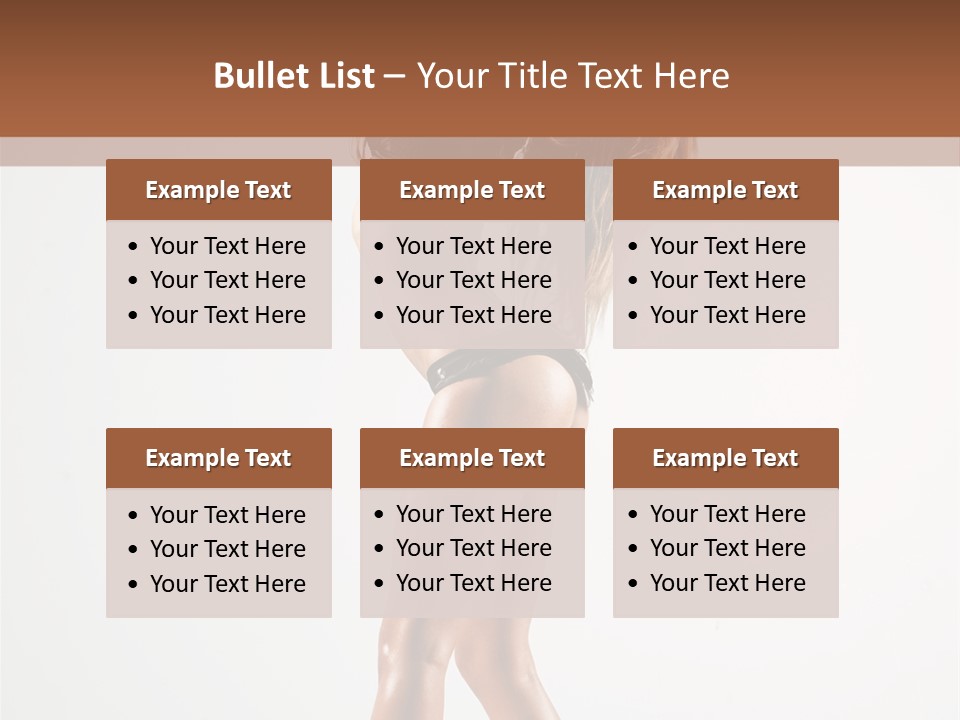 Active Posing Cheerful PowerPoint Template