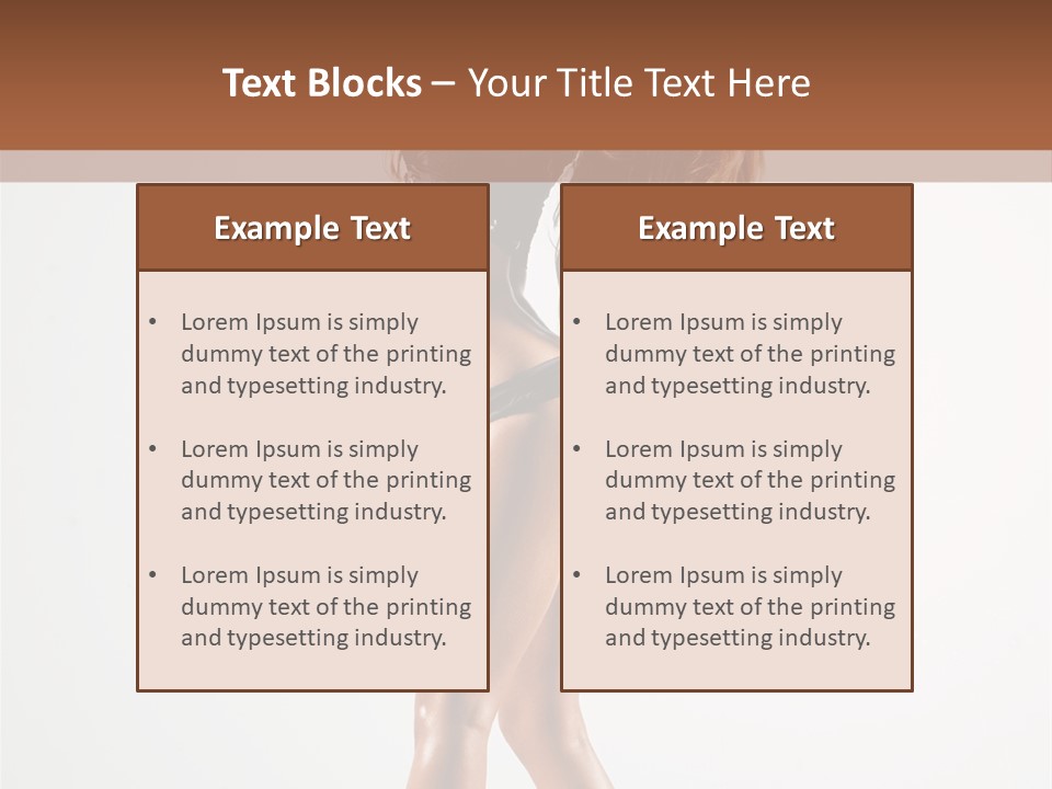 Active Posing Cheerful PowerPoint Template