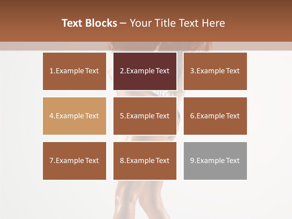 Active Posing Cheerful PowerPoint Template