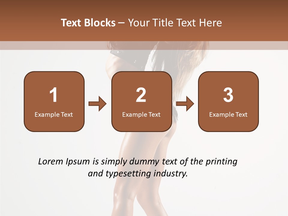 Active Posing Cheerful PowerPoint Template