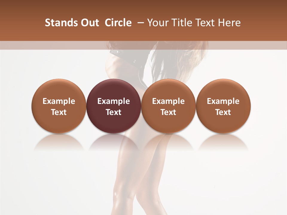 Active Posing Cheerful PowerPoint Template