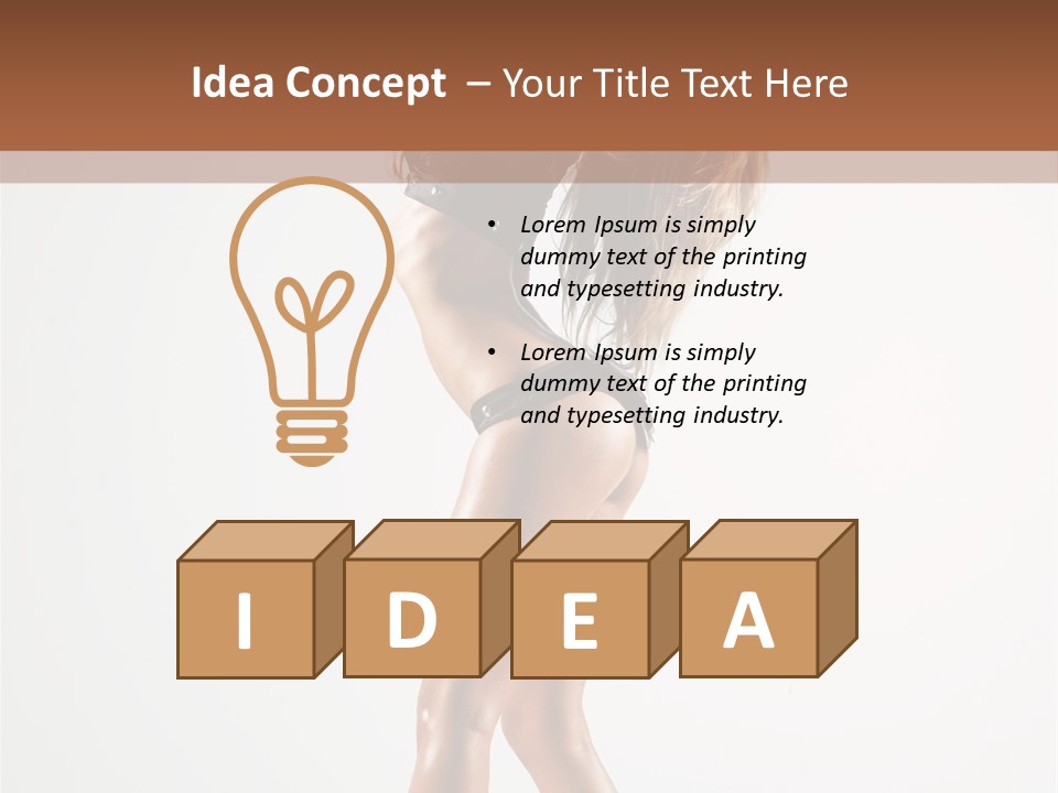 Active Posing Cheerful PowerPoint Template