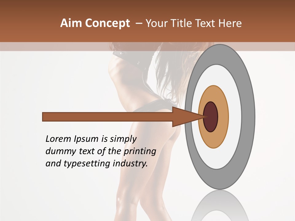 Active Posing Cheerful PowerPoint Template