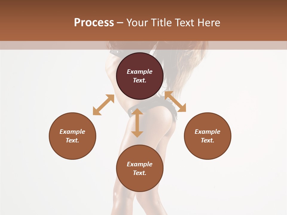 Active Posing Cheerful PowerPoint Template