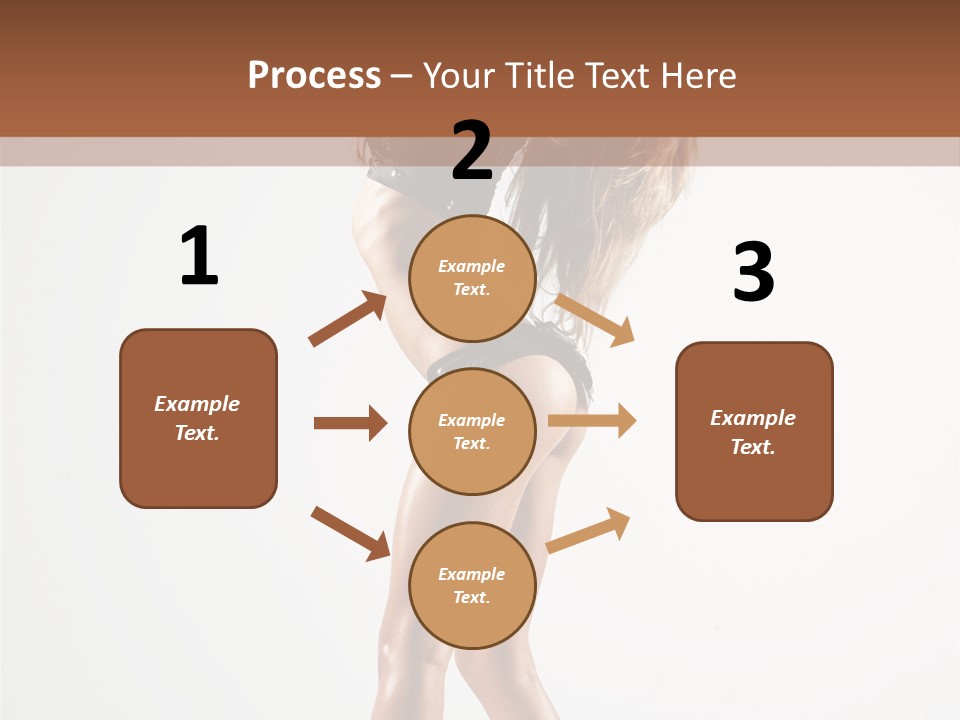 Active Posing Cheerful PowerPoint Template