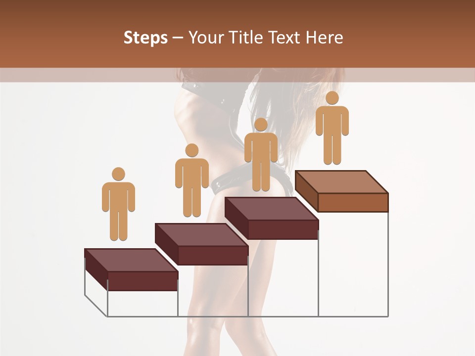 Active Posing Cheerful PowerPoint Template