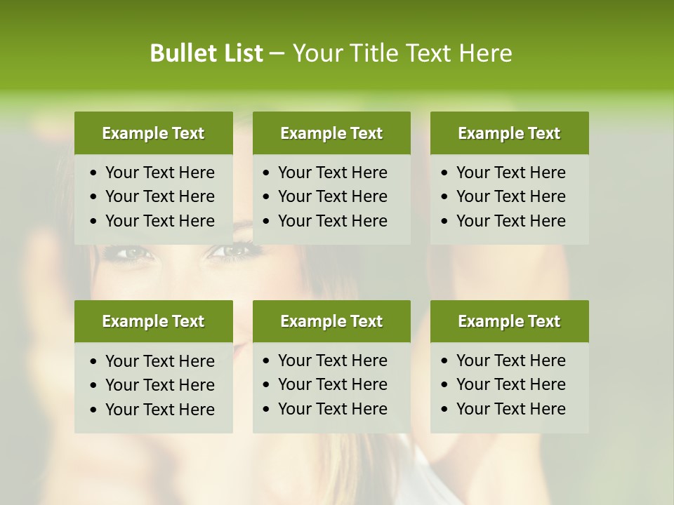 Through Smiling Palm PowerPoint Template