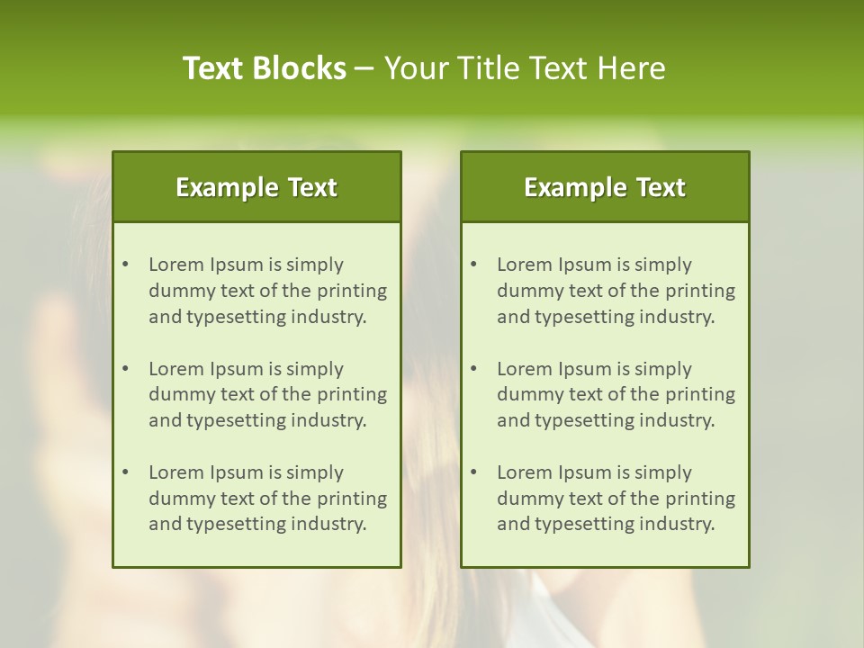 Through Smiling Palm PowerPoint Template