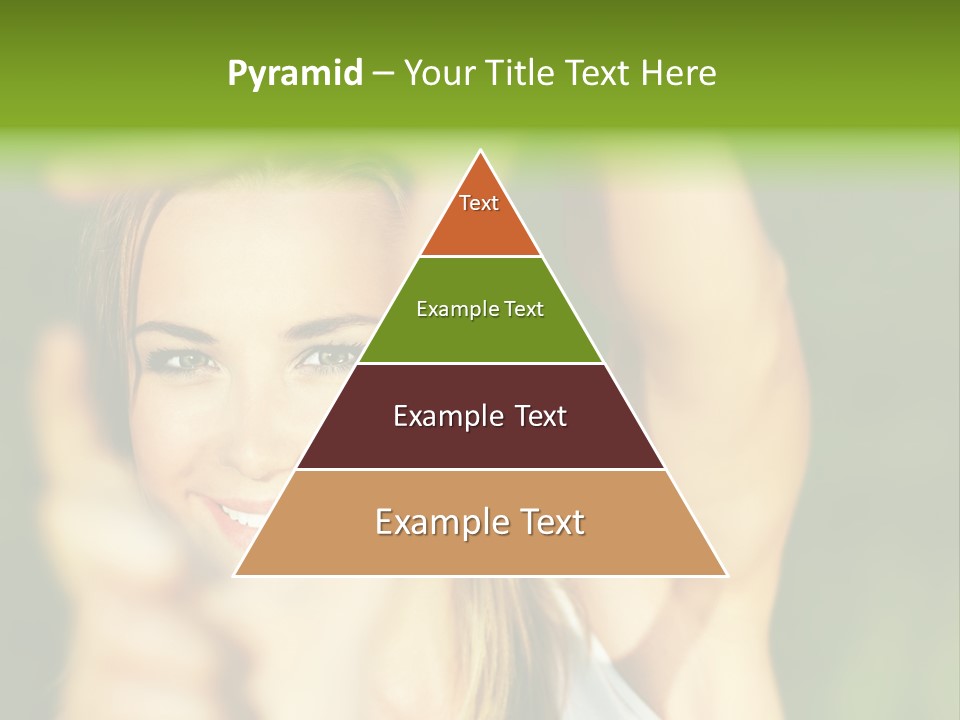 Through Smiling Palm PowerPoint Template