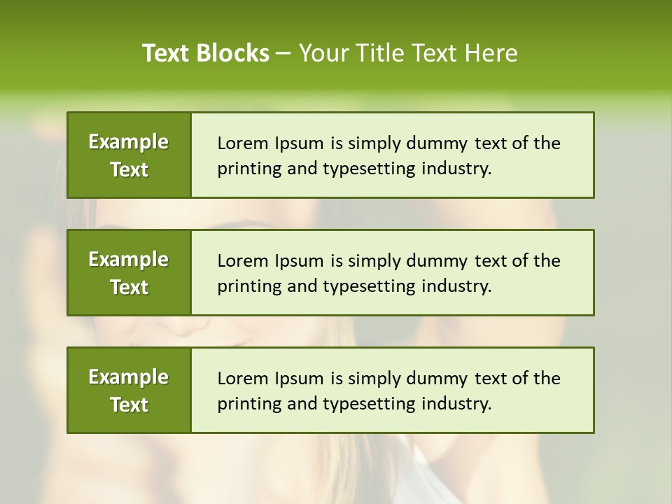 Through Smiling Palm PowerPoint Template