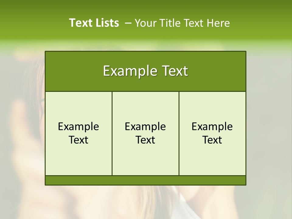 Through Smiling Palm PowerPoint Template