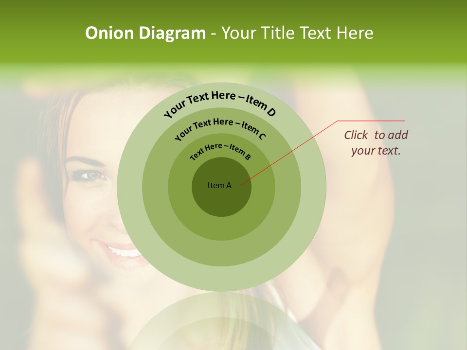 Through Smiling Palm PowerPoint Template