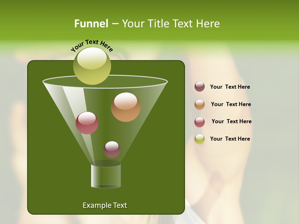Through Smiling Palm PowerPoint Template