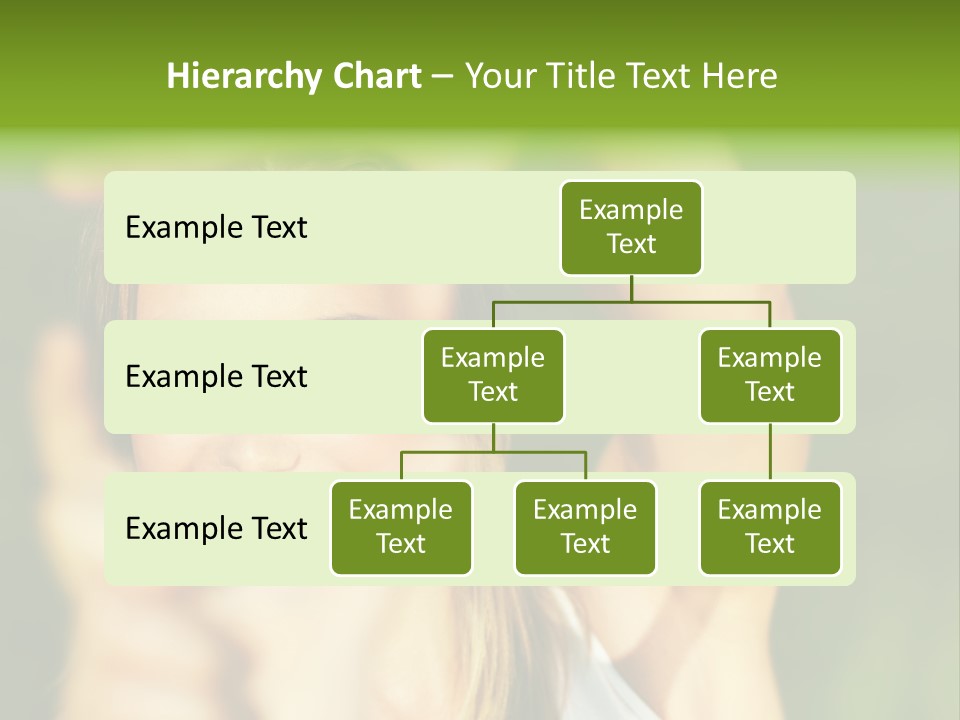 Through Smiling Palm PowerPoint Template