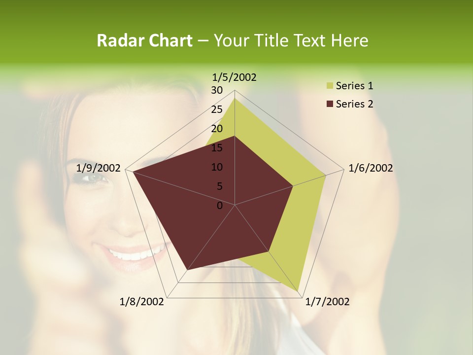 Through Smiling Palm PowerPoint Template