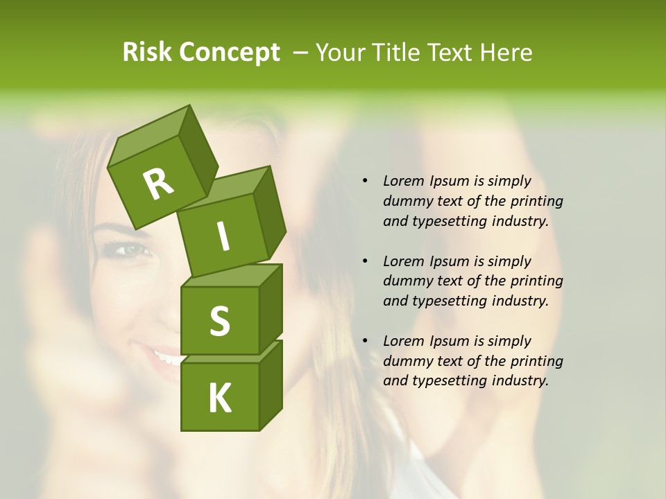 Through Smiling Palm PowerPoint Template