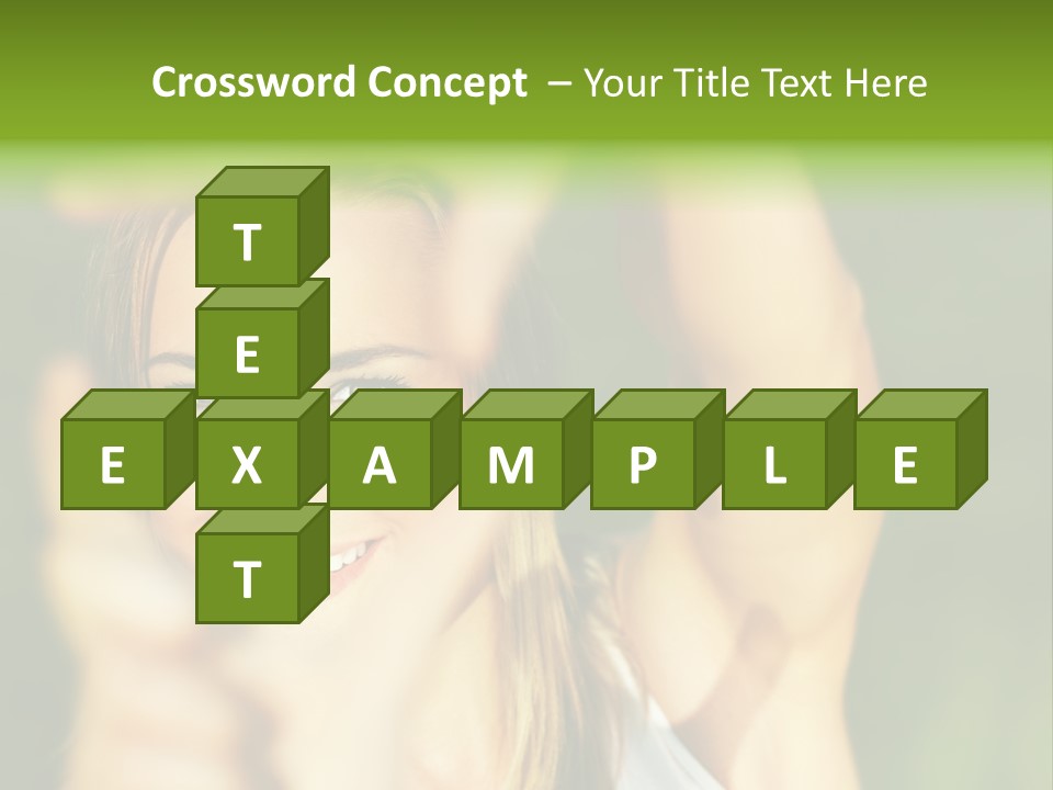 Through Smiling Palm PowerPoint Template