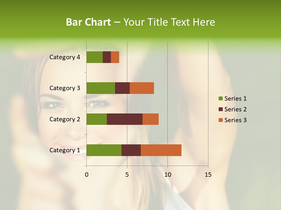 Through Smiling Palm PowerPoint Template