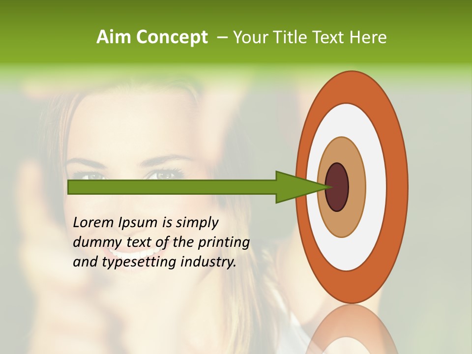 Through Smiling Palm PowerPoint Template