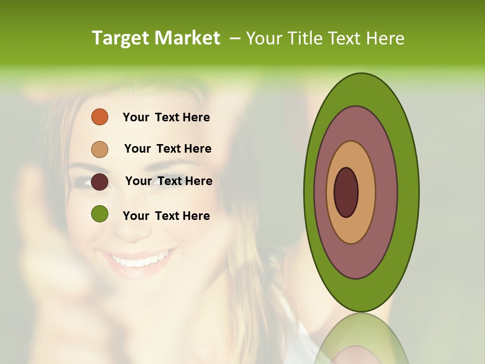 Through Smiling Palm PowerPoint Template