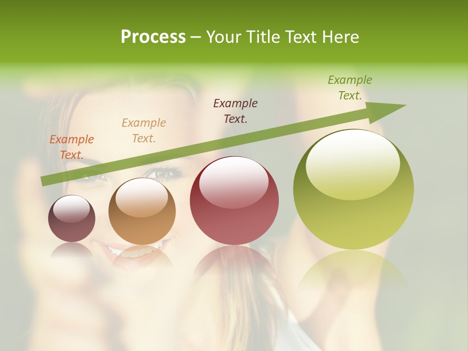 Through Smiling Palm PowerPoint Template