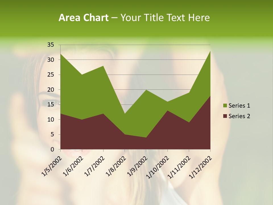 Through Smiling Palm PowerPoint Template