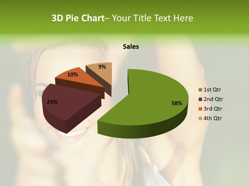 Through Smiling Palm PowerPoint Template