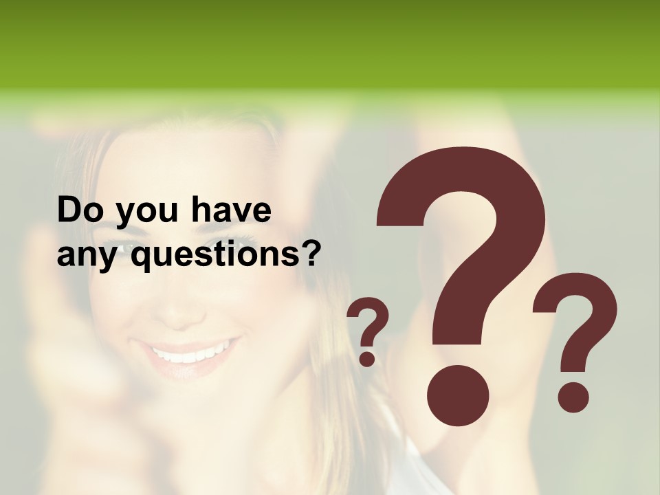 Through Smiling Palm PowerPoint Template