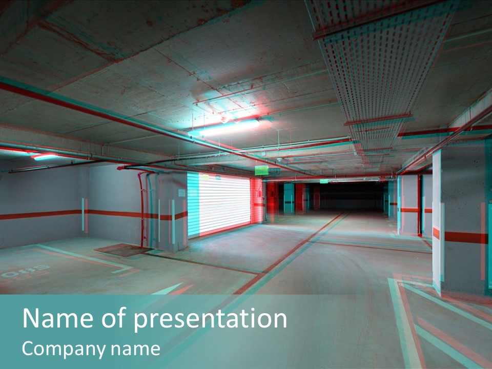 View Ceiling Metal PowerPoint Template