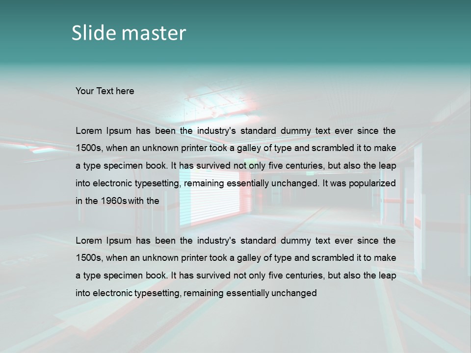 View Ceiling Metal PowerPoint Template