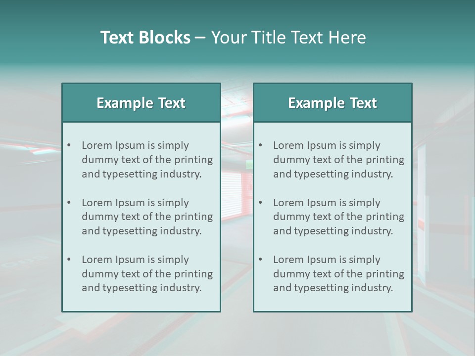 View Ceiling Metal PowerPoint Template